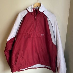 Half zipped jacket with big front pocket with zipper